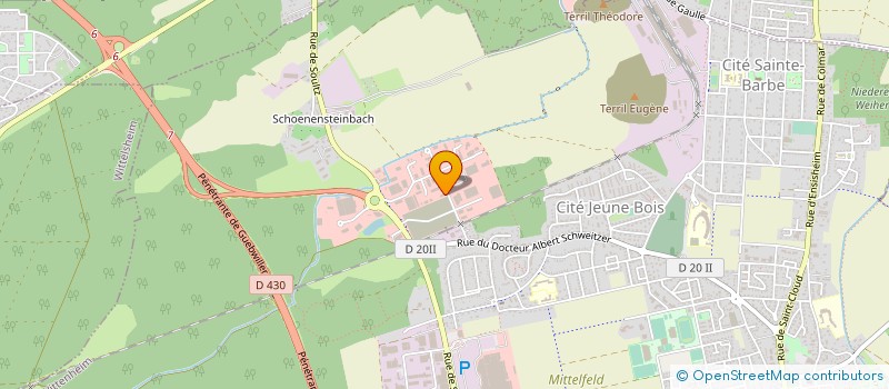 localisation de l'entreprise TRIOPLAST WITTENHEIM à WITTENHEIM