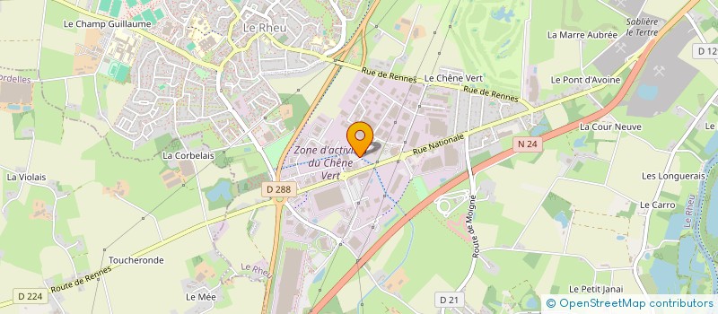 localisation de l'entreprise TRIOTECH CL CORP. DIVISION à LE RHEU