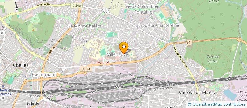 localisation de l'entreprise TRIOUX ENTREPRISE GENERALE à CHELLES