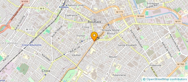 localisation de l'entreprise TRIP CLUB à ROUBAIX