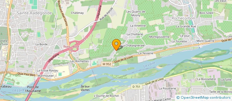 localisation de l'entreprise TRIPARK à ROCHECORBON