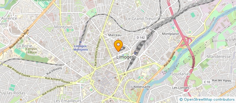 localisation de l'entreprise TRIPCOLY à LIMOGES