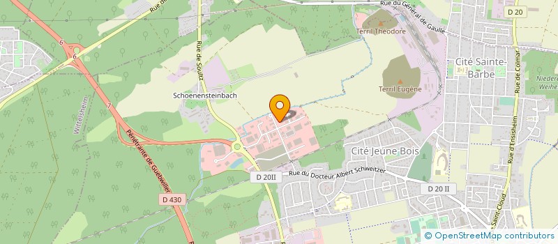 localisation de l'entreprise TRIPERIE GOEPPER à WITTENHEIM