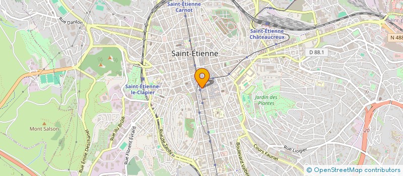 localisation de l'entreprise TRIPERIE STEPHANOISE à SAINT-ETIENNE