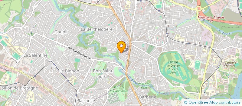 localisation de l'entreprise TRIPHASE à ORVAULT