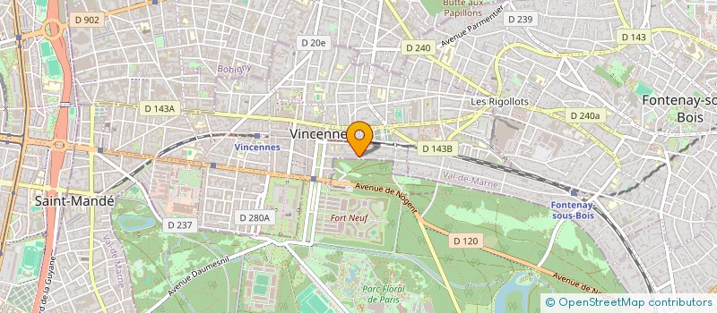 localisation de l'entreprise TRIPLE 0  VINCENNES