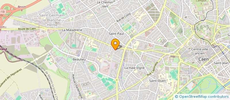 localisation de l'entreprise TRIPLE 7 à CAEN