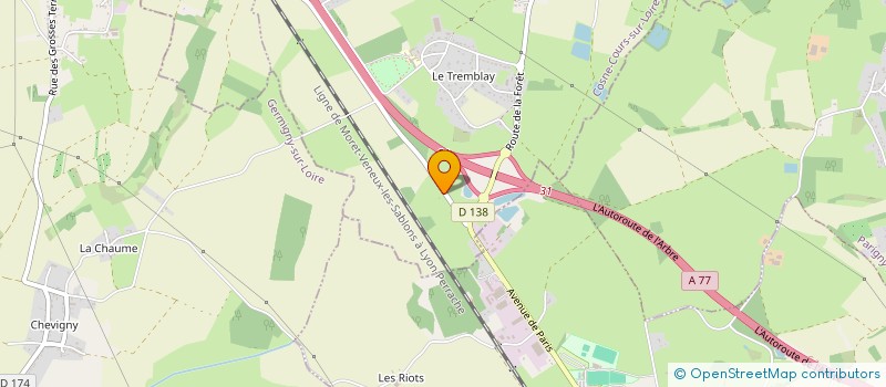 localisation de l'entreprise TRIPLE 7 DRIVE  CHAULGNES