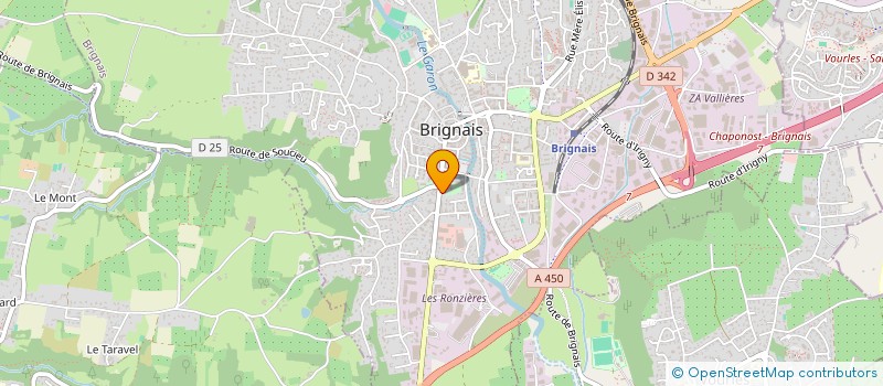 localisation de l'entreprise TRIPLE A à BRIGNAIS