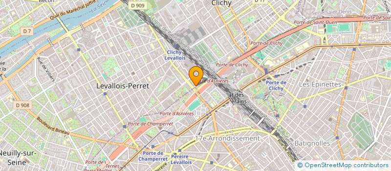 localisation de l'entreprise TRIPLE A à LEVALLOIS-PERRET