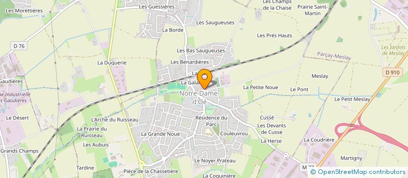 localisation de l'entreprise TRIPLE A  NOTRE-DAME-D'OE