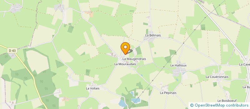 localisation de l'entreprise TRIPLE B INTERIEUR  BOUVRON