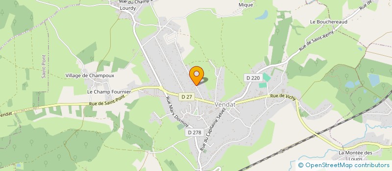 localisation de l'entreprise TRIPLE BROSSE  VENDAT