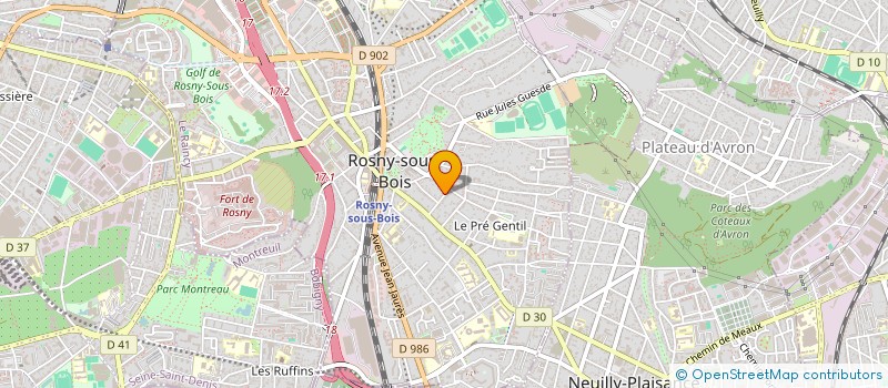 localisation de l'entreprise TRIPLE C à ROSNY-SOUS-BOIS