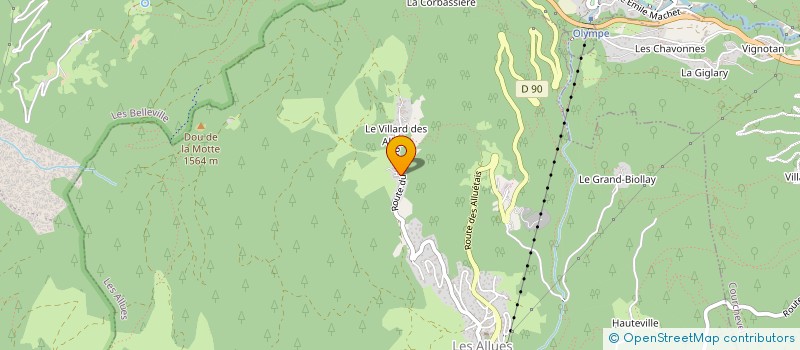 localisation de l'entreprise TRIPLE@MERIBEL à LES ALLUES