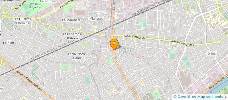 localisation de l'entreprise TRIPLE S à BEZONS