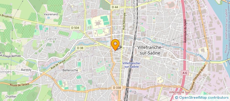 localisation de l'entreprise TRIPLE X à VILLEFRANCHE-SUR-SAONE