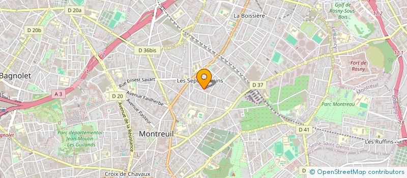 localisation de l'entreprise TRIPLE ZERO à MONTREUIL