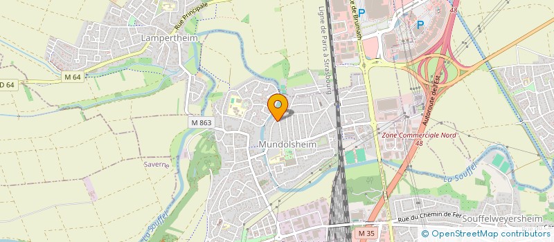 localisation de l'entreprise TRIPLEX DROIT  MUNDOLSHEIM