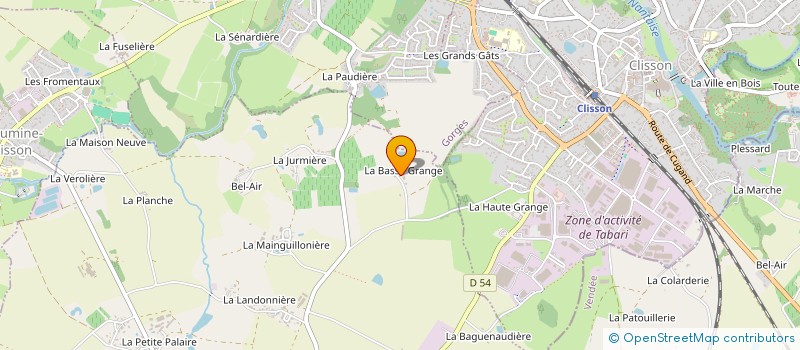 localisation de l'entreprise TRIPODE  SAINT-HILAIRE-DE-CLISSON