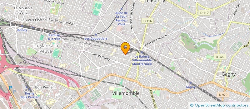 localisation de l'entreprise TRIPODE B.T.P à VILLEMOMBLE
