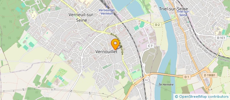 localisation de l'entreprise TRIPS & TOURS  VERNOUILLET