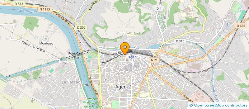 localisation de l'entreprise TRIPTOLEME  AGEN