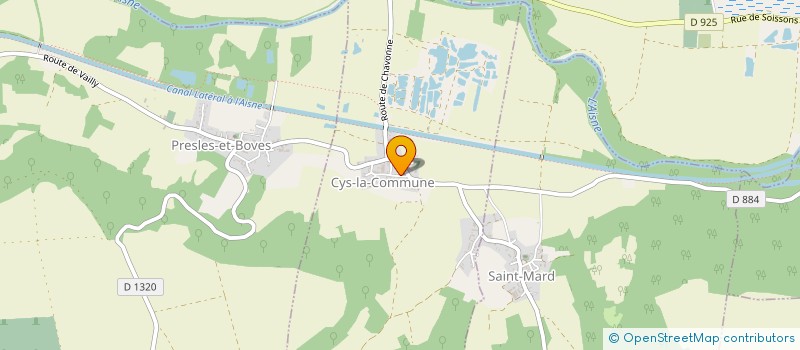 localisation de l'entreprise TRIQUENAUX LUDOVIC  CYS-LA-COMMUNE