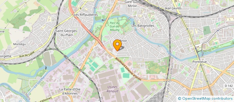 localisation de l'entreprise TRIQUET à LE MANS