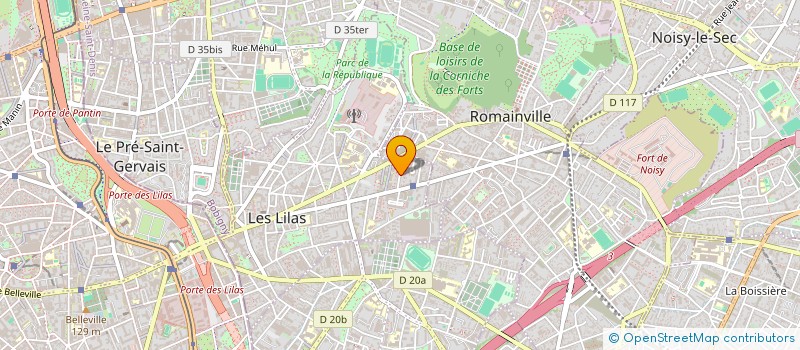 localisation de l'entreprise TRIS COMPANY à LES LILAS