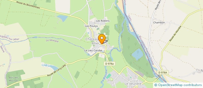 localisation de l'entreprise TRISCRYS  CHATEAU-SUR-ALLIER