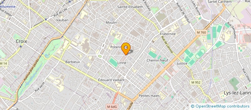 localisation de l'entreprise TRISKEL  ROUBAIX