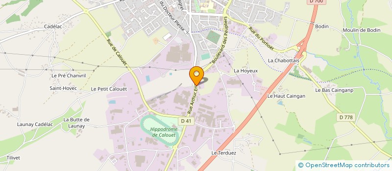localisation de l'entreprise TRISKEL ASSAINISSEMENT à LOUDEAC