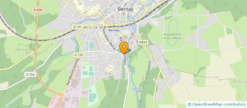 localisation de l'entreprise TRISKEL COUVERTURE à BERNAY