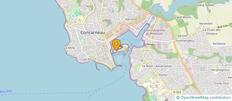 localisation de l'entreprise TRISKELL à CONCARNEAU