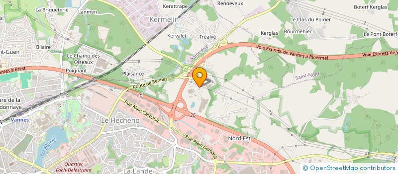 localisation de l'entreprise TRISKELL 56 à VANNES