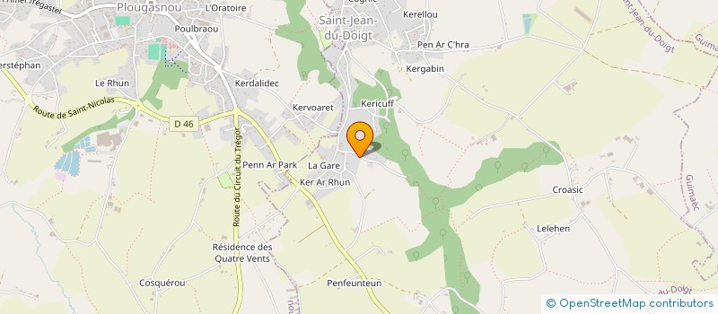 localisation de l'entreprise TRISKELL COUVERTURE  SAINT-JEAN-DU-DOIGT