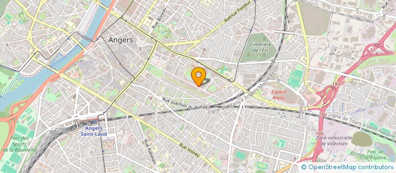 localisation de l'entreprise TRISKELL D'AOUR à ANGERS