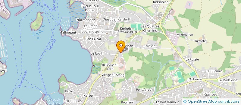 localisation de l'entreprise TRISKELL PAYSAGES  RIANTEC