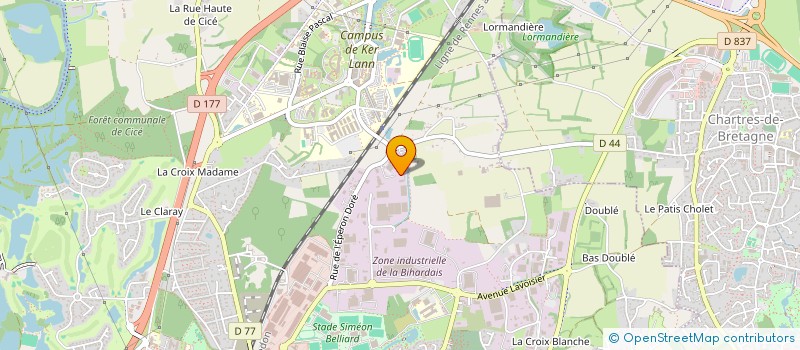 localisation de l'entreprise TRISKEM INTERNATIONAL  BRUZ