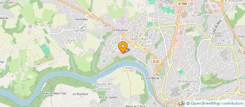 localisation de l'entreprise TRISKILL MUSIQUE  LANNION