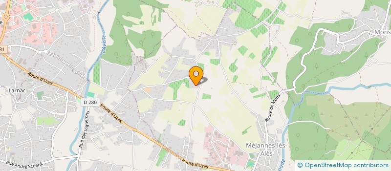 localisation de l'entreprise TRISMUS  MEJANNES-LES-ALES