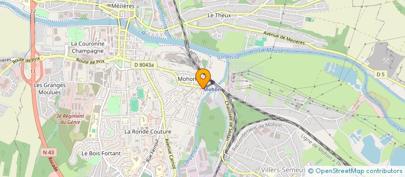 localisation de l'entreprise TRISOMIE 21 ARDENNES GROUPE D ETUDE POUR INSERTION SOCIALE DES PERSONNES AVEC TRISOMIE à CHARLEVILLE-MEZIERES