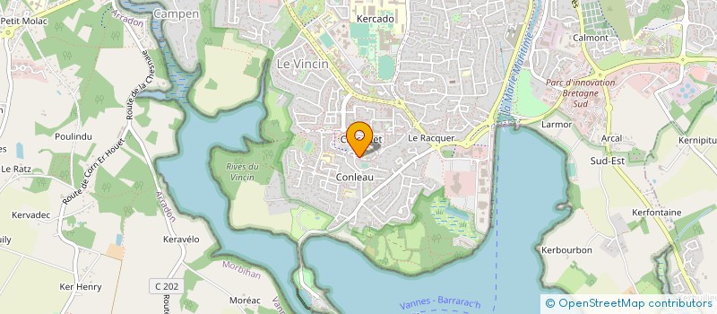 localisation de l'entreprise TRISOMIE 21 MORBIHAN à VANNES