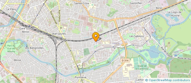 localisation de l'entreprise TRISOMIE 21 SARTHE à LE MANS