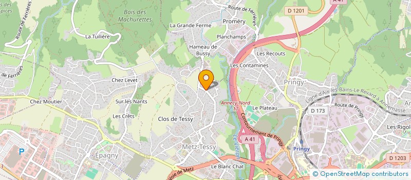 localisation de l'entreprise TRISTAGMA  EPAGNY METZ-TESSY