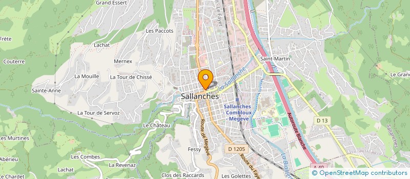 localisation de l'entreprise TRISTAN à SALLANCHES
