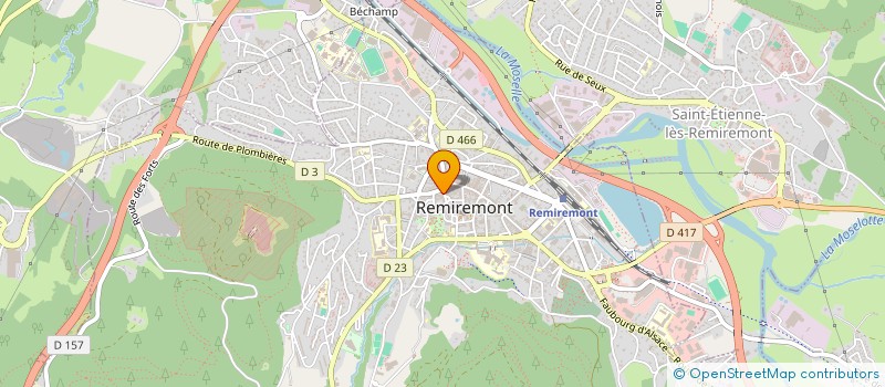 localisation de l'entreprise TRISTAN à REMIREMONT