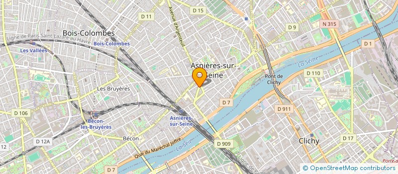 localisation de l'entreprise TRISTAN ELECTRONIQUE  ASNIERES-SUR-SEINE