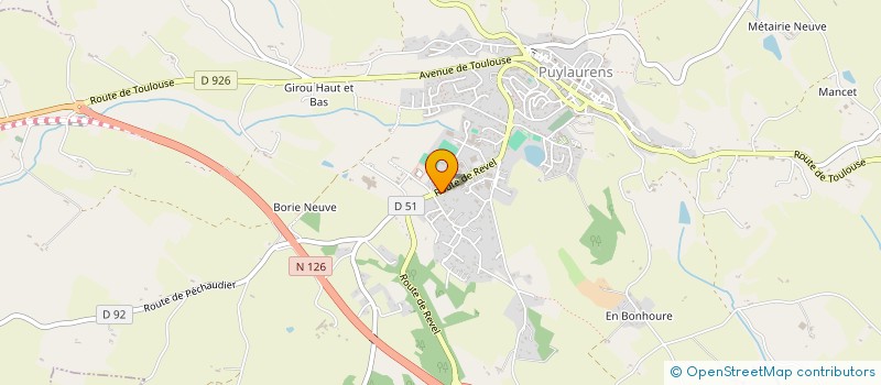 localisation de l'entreprise TRISTANA à PUYLAURENS